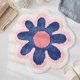 thumbnail image 5 of Alfombra suave de fibra superfina para suelo de flores, alfombra antideslizante absorbente de agua, alfombras para puerta, alfombras (azul), 5 of 8
