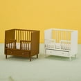 thumbnail image 3 of Joernso 1/12 Dollhouse Bed Furniture Accessories Mini Wooden Bedroom with Drawer Realistic Compact Dollhouse Bed Decoration Ornament, 3 of 8