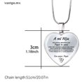 thumbnail image 2 of Collar Con Colgante De Corazón Español Para Mujeres Regalo De Cumpleaños Graduación Joyería Llavero MX Gao Jiahui unisex, 2 of 2