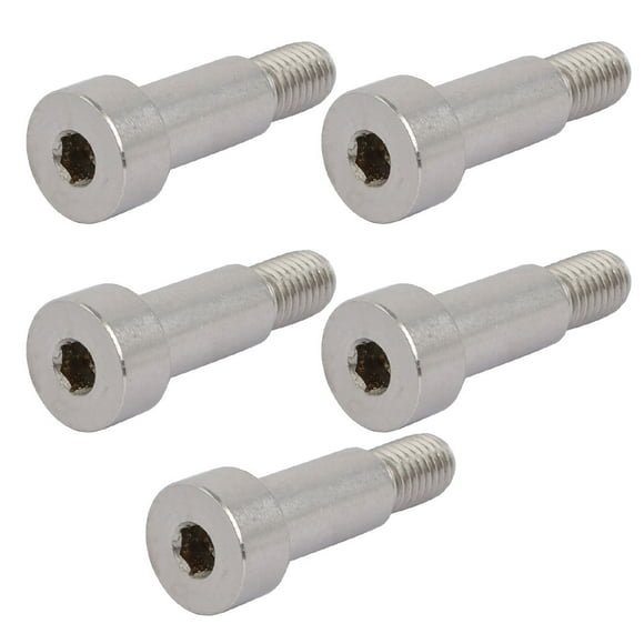 Unique Bargains Hex Socket Shoulder Bolt 12mm Shoulder Dia 25mm Shoulder Length M10 Thread 5PCS