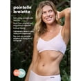 thumbnail image 6 of Kindly Yours Women’s Wire Free Pointelle Bralette with Lace Trim, Sizes S-XXXL, 6 of 10