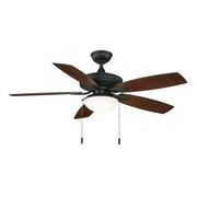 Hampton Bay Gazebo III 52 in. Indoor/Outdoor Natural Iron Ceiling Fan with Light Kit (NEW OPEN BOX)