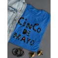 thumbnail image 3 of Cinco De Mayo Lovely Pattern Shaped T-Shirt Women -Image by Shutterstock, Female 3X-Large, 3 of 4