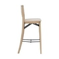 thumbnail image 5 of Linon Keira Folding Bar Stool with Fabric Padded Seat and Back in Graywash Wood, 5 of 17