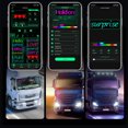 thumbnail image 3 of QUTETN 2PCs Devil Eyes Lights for Cars Ultra-Thin Flexible LED Display Screen Panel Suitable for Car Back Window Dynamic Personalized Big Eye Lights for Truck Windshield with Remote APP a, 3 of 6