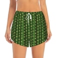 thumbnail image 2 of Picia Cactus1 Pattern Women's 2 in 1 Athletic Running Shorts High Waisted Workout Casual Gym Sweat Shorts with Comfy Liner Zipper Pockets-X-Large, 2 of 9