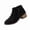 Black, variant on WAVSUF Women's Low Heel Ankle Boots Soft Sole Wide Width Pointed Toe Fall Suede Chunky Boots Black 6