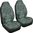 thumbnail image 3 of POLERO Vintage Mandala Pattern Front Seat Cover for SUV, 2 Pack Washable Vehicle Seat Covers Breathable High Back Car Front Seat Covers, 3 of 13