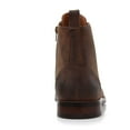 thumbnail image 5 of Polar Fox Duke MPX806065 Woolen Lace-up Fashion Plain-Toe Dress Boots with Zipper Closure, in Maple Brown, Men's Size 10.5, 5 of 8