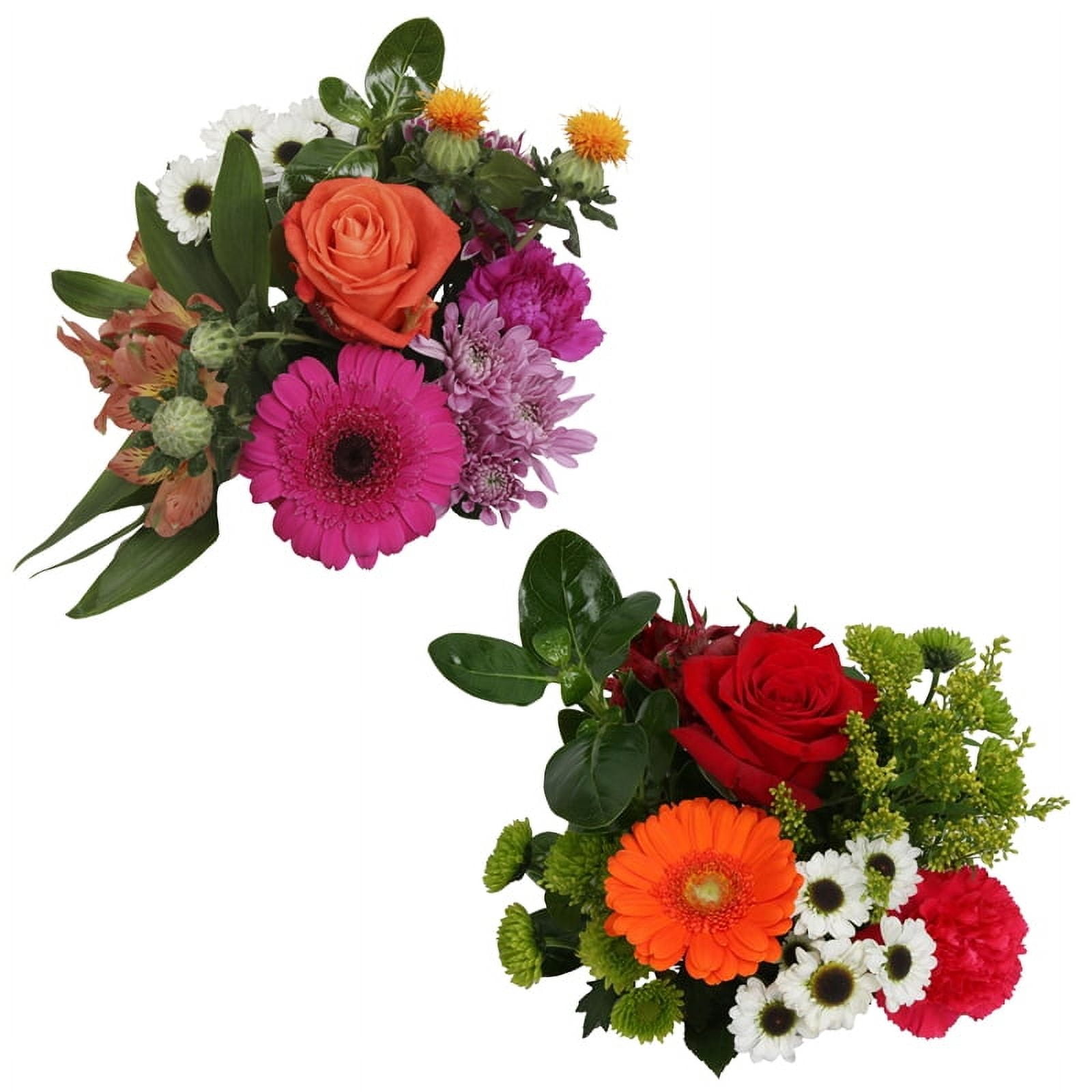 Mixed Flower Bouquet Medium with Vase, Colors May Vary