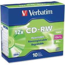 Verbatim VER95156 Support CD Réinscriptible