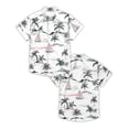 thumbnail image 6 of HOWPAY Mens Shirts Short Sleeve Button down Summer Tropical Floral Holiday Beach Tops Stretch Casual Regular Fit Oversized Comfy Shirts White M, 6 of 6