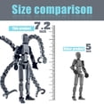 thumbnail image 2 of Regalo de Navidad 2024 - (Ensamblaje completado) Juego de figuras de acción T13, Figura de acción de robot Titan 13, Impreso en 3D Multi-Jointed Movible, Dummy 13 Lucky 13 Regalo para amantes de los, 2 of 6