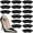 Negro -, variant on Heel Grips Heel Inserts, Soft Heel Protectors, 8 Pairs