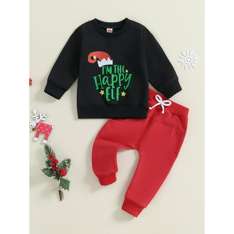 Toddler Baby Boy Christmas Outfits 12 18 24 Months 2T 3T