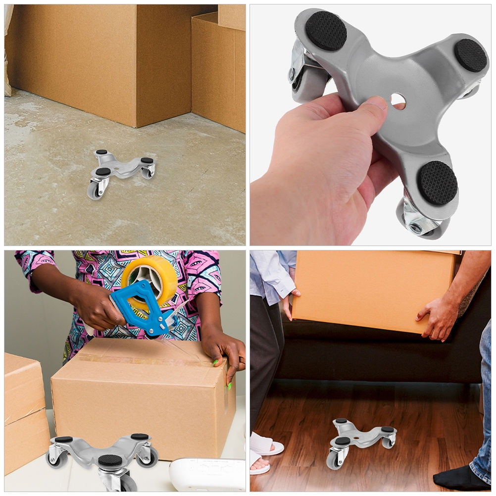 Worgeous 2pcs Furniture Dolly 3 Wheels Moving Dolly Furniture Mover For Moving Appliances