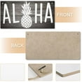thumbnail image 4 of Hanging Wood Sign Aloha Pineapple Wall Decor For Living Room Bedroom, Rustic Wooden Farmhouse Wall Art Decor 12X 6 Inch, 4 of 7