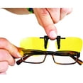 thumbnail image 2 of Las gafas de visión nocturna NightView Clip Ons se ven más brillantes y claras para gafas de conducción nocturna seguras contra el deslumbramiento resistentes al impacto Natures Pillow nightviewclipon, 2 of 5