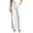 White, variant on Swanpen Women's High Waist Elastic Waistband Wide Leg Pants, Casual Straight Leg Comfort Trousers for Everyday Wear