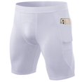thumbnail image 1 of Pantalones cortos deportivos para hombre, ajustados, de secado rápido, para entrenamiento, con bolsillo, elásticos, transpirables, para correr y fitness, 1 of 6