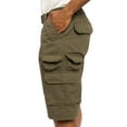 thumbnail image 5 of G-Style USA Men's Relaxed Fit Belted Cargo Shorts - Solid Forest - 32, 5 of 6