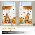 thumbnail image 5 of Fall Curtains for Kitchen 3 Piece Set, Fall Window Curtains Valance - Rod Pocket Tiered Curtain Over Sink, Gnome & Pumpkin Decorations, Autumn Leaf & Pumpkin Kitchen Decor for Home 54x24 Inch, 5 of 6
