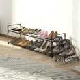 thumbnail image 3 of Home-Complete 2-Tier Shoe Rack for 10 Pairs Sneakers, Heels, Boots (Black), 3 of 6