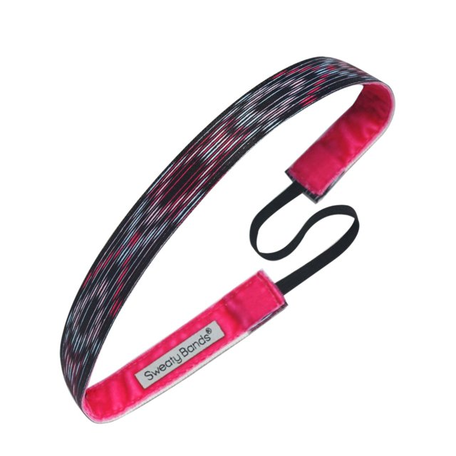 Sweaty Bands Diadema para mujer y niña - Diadema de entrenamiento antideslizante con forro de terciopelo - Dreamweaver Pink