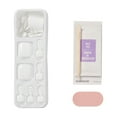 thumbnail image 4 of imPRESS Press On Toenails, 'Angel Vibes', White, Short Length, Squoval Shape, 24 Count, 4 of 9