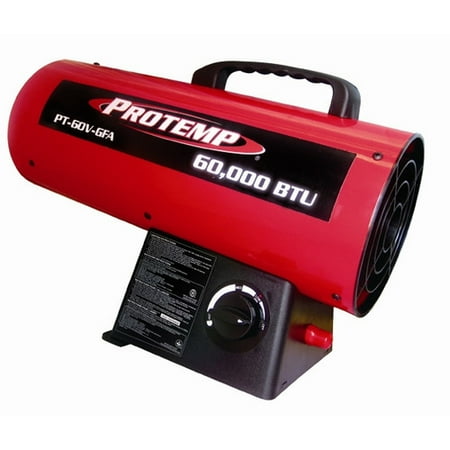 Pro-Temp 60,000 BTU Portable Propane Forced Air Utility Heater with Variable Control