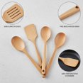Cooking Utensil Set, 4 Pieces, 13.78 x 3.35 x 0.79 in, Beech Wood ...