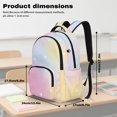 thumbnail image 6 of SCRAWLGOD Stars Tie-Dye Print Beige Pink Casual Backpack for Girls Boys, Lightweight Laptop Daypack for Daily Use Travel Work School, Stylish Classic Basic Unisex Style, 6 of 7