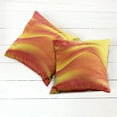 thumbnail image 6 of Ambesonne Orange Throw Pillow Cover 2 Pack, Abstract Digital Waves, 20", Burnt Orange, 6 of 7