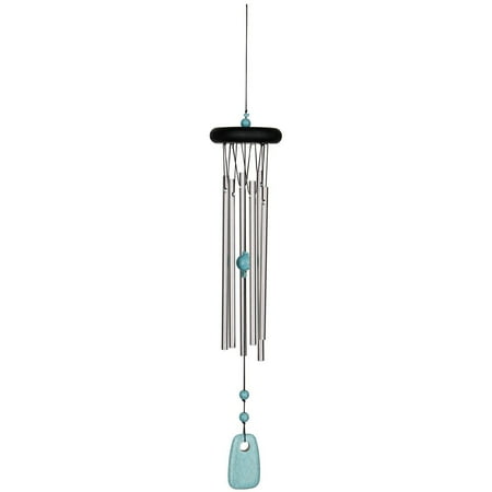 Woodstock Windchimes Woodstock Chakra Chimes Turquoise, Wind Chimes For Outside, Wind Chimes For Garden, Patio, and Outdoor Décor, 17"L