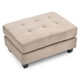 thumbnail image 3 of Malone Mocha Tufted Ottoman, 3 of 5
