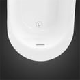 thumbnail image 5 of Skylar 70 in Freestanding Bathtub in White with Chrome Pop-up and Overflow, 5 of 5