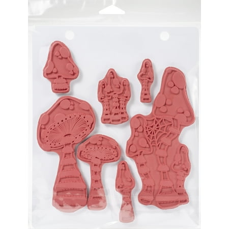 UPC: 0789541073017 | Dylusions by Dyan Reaveley Cling Stamp Collections 8.5 X7   There s No Mushroom In Here!