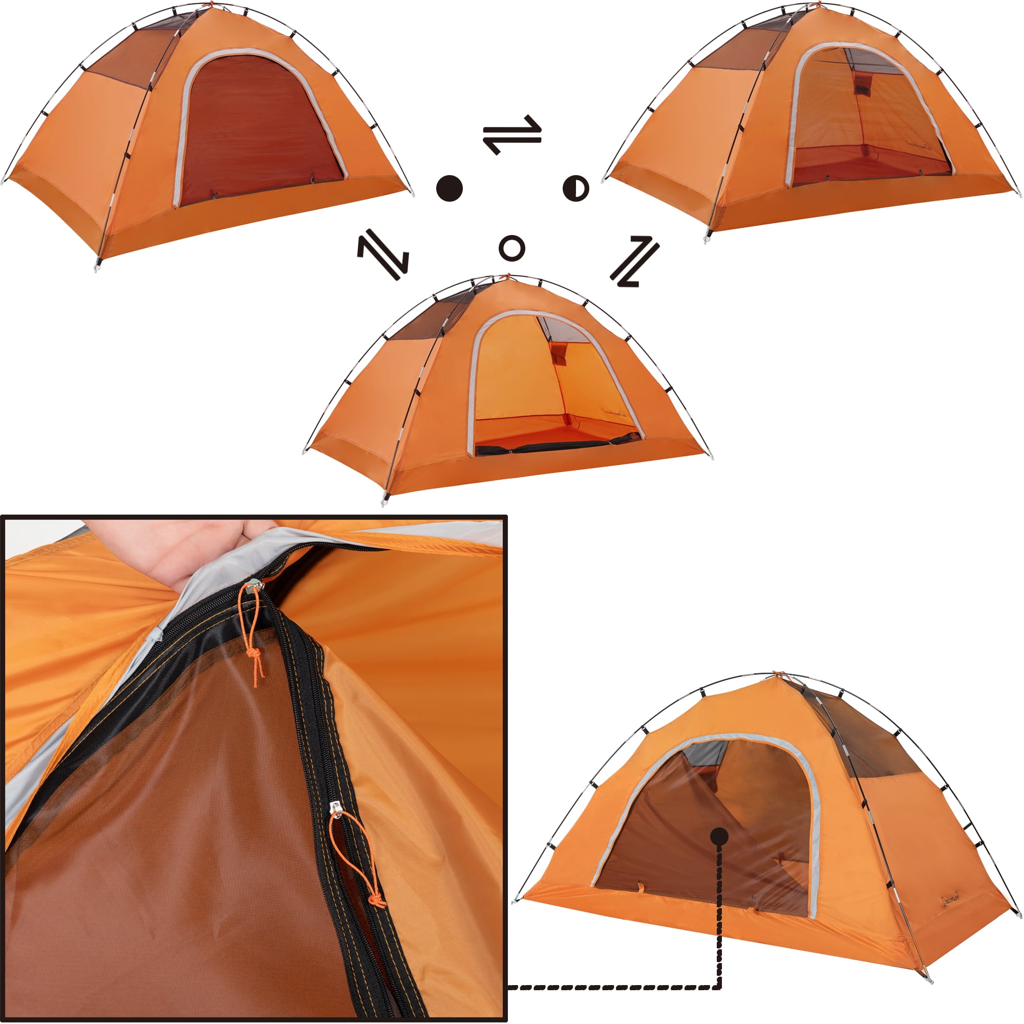 Clostnature 2-Person Dome Camping Tent with Rainfly