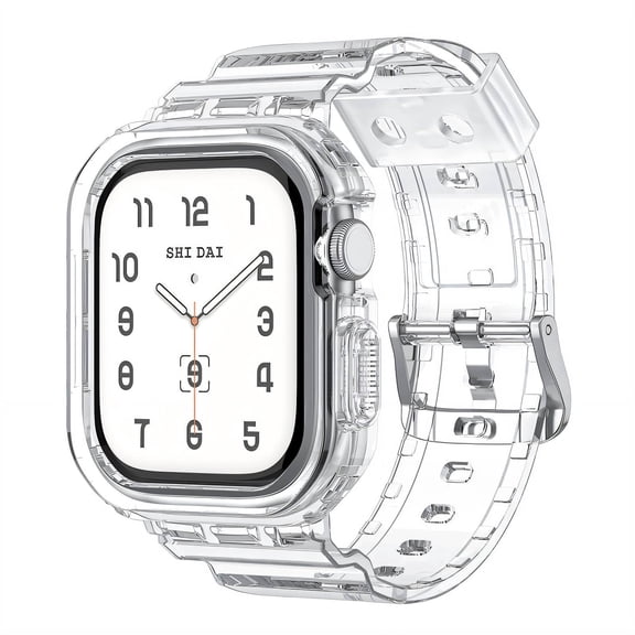 DESIGNICE 2026 New Bands for Apple Watch Tpu Material Bands for Iwatch Full Protection Watch Bands for Apple Transparent for Daily Wear Outdoor Activities Workouts Travel Casual Occasions