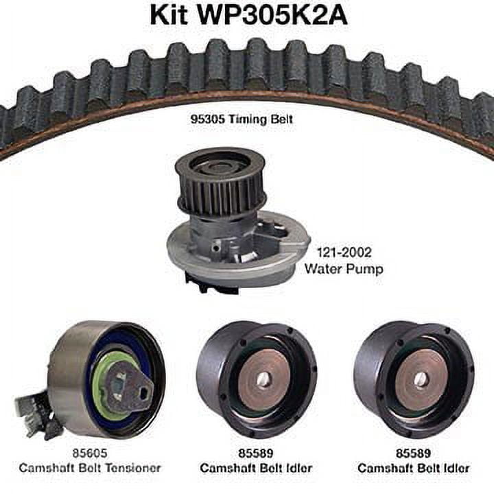 Dayco WP305K2A Water Pump Kit Fits select: 1998-2000 ISUZU AMIGO, 1998-2003 ISUZU RODEO