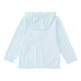 thumbnail image 7 of Kids UPF50+ Sun Shirt Zip Up Long Sleeve Baby Hooded Poncho for Toddler Boys 3-4 Years, 7 of 7