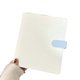thumbnail image 1 of A5 Binder Photocard Holder Photo Album Cards Storage White & Blue, 1 of 5