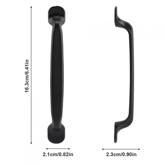 Poignée de Porte Noire Robuste avec Ensemble d'Accessoires d'Installation, Design à la Mode pour Armoire Tiroir Placard