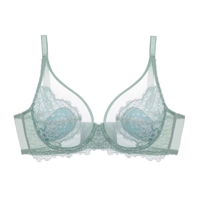 HongQid Full Coverage Bra Plus Size Wireless Bra for Women Support Tshirt Bra for All Day