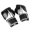 thumbnail image 3 of 1 par de guantes de entrenamiento de boxeo de 10 oz guantes de boxeo con saco de arena para hombres y mujeres negros, 3 of 10