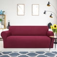 thumbnail image 1 of PiccoCasa Stretch Sofa Slipcover Washable Furniture Covers for Dogs Burgundy X Large, 1 of 7