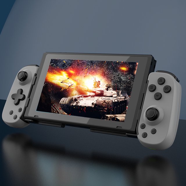 Mando Para Android/iOS/Wins Gamepad Mango retráctil inalámbrico para juegos para PS4 Switch PC (gris claro)