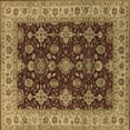 thumbnail image 1 of Ahgly Company Indoor Square Oriental Brown Industrial Area Rugs, 6' Square, 1 of 4