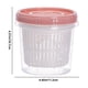 thumbnail image 3 of Caja de Plástico para Almacenar Alimentos con Orificios de Drenaje | Recipiente Hermético de 11,2 X 11,2 X 10,7 Cm para Frutas, Verduras, Cebolla Picada, Jengibre y Ajo | Organizador de Cocina Sin Bp, 3 of 6