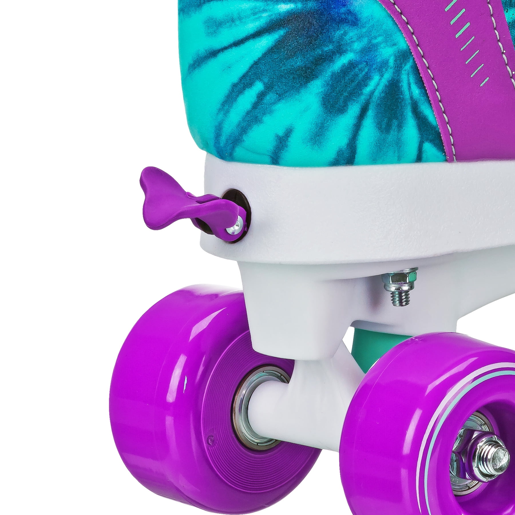 Roller Derby Girl's Adjustable Quad Star Roller Skate, Tie Dye Size Medium (3-6)